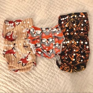 Alva Baby cloth diapers. Set of 5. Gently used.